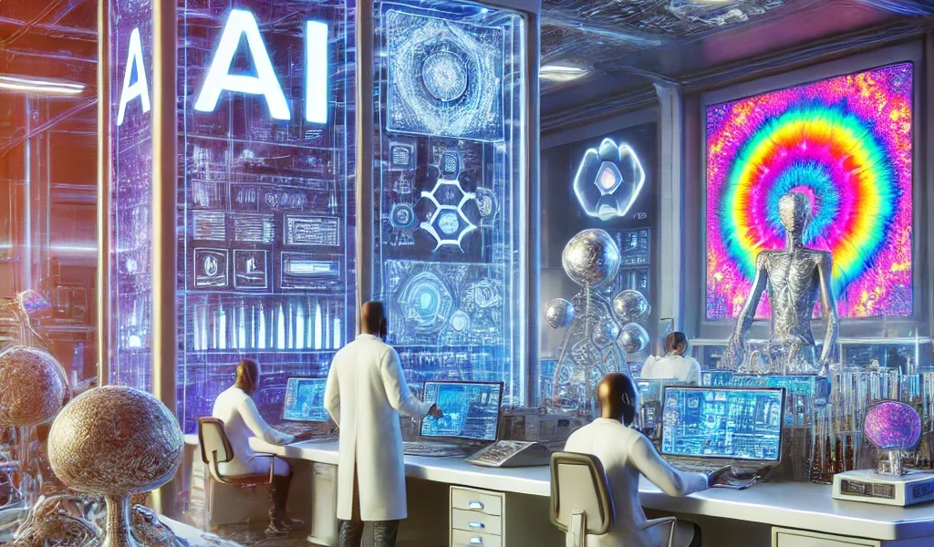 AI and psilocybin lab