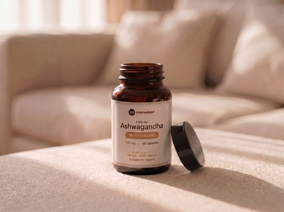 Ashwagandha ksm66 capsules bottle