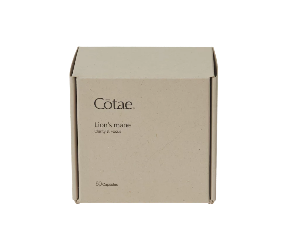 Lion's mane supplements box